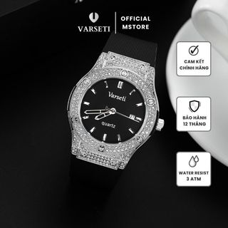 [ Deal Sốc  x VŨ VĂN KHẢI ] Đồng Hồ Nam Varseti Phiên Bản Đính Đá Cao Cấp Thời Trang, Sang Trọng - M102