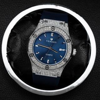[MS STORE x NGUYÊN NGỰA] Đồng Hồ Nam VERSATI Viền Đính Đá Sang Trọng Lịch Lãm-M117
