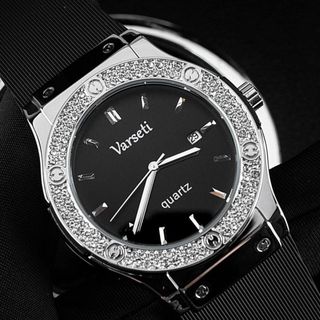 [MS STORE x VŨ VĂN KHẢI ] Đồng Hồ Nam VARSETI Phiên Bản Đính Đá Cao Cấp Thời Trang, Sang Trọng- M185