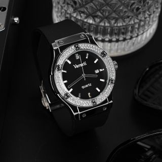[MS STORE x VŨ VĂN KHẢI ] Đồng Hồ Nam VARSETI Phiên Bản Đính Đá Cao Cấp Thời Trang, Sang Trọng- M185