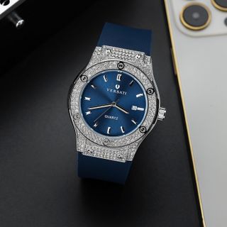 [MS STORE x NGUYÊN NGỰA] Đồng Hồ Nam VERSATI Viền Đính Đá Sang Trọng Lịch Lãm-M117