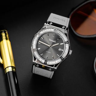[MS STORE x NGUYÊN NGỰA ] Đồng Hồ Cơ Nam Versati Phiên Bản Đính Đá Cao Cấp Thời Trang, Sang Trọng- M113