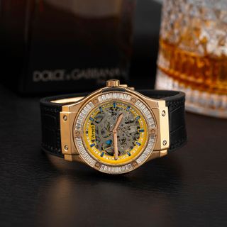 [ VARSETI X DQN ] Đồng Hồ Nam Varseti Chạy Máy Cơ Viền Đính Đá Baget Cao Cấp, Bộ Máy Lộ Cơ Thông Lòng - M311