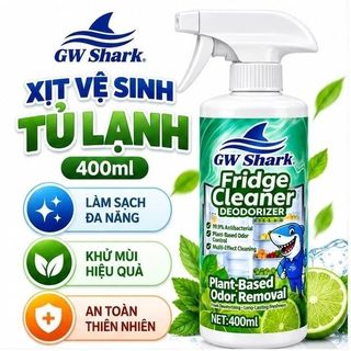Chai xịt vệ sinh và khử mùi tủ lạnh GW Shark