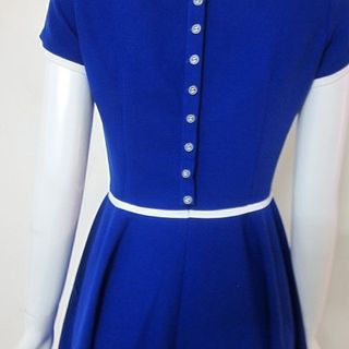 Đầm xòe nút lưng tay con femi mh ld92-l165