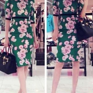 Đầm bông viền đen ngọc trinh