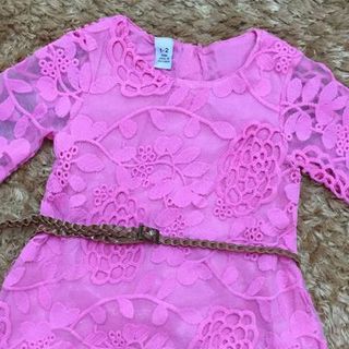 A17277 - đầm ren 2 lớp kèm dây nịt zarari 7size 1-7