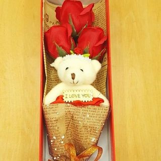 Hoa sáp gấu bông