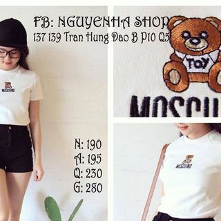 Áo thun 4 chiều 25k gấu mochino sml