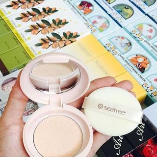 Phấn phủ lovely girl cotton pact - seatree