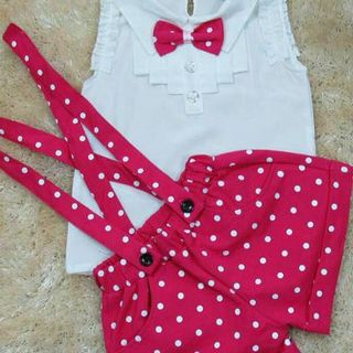 A17316 - bộ quần yếm quần kaki thun áo vải cátri 8size 1-8