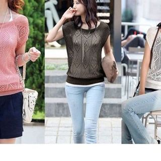 Áo len cánh dơi hình thoi - gs69 - al0944