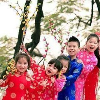 Áo dài truyền thống cho bé gấm thái tuấn cute sỉ giá tốt 115k tăng sz 5k