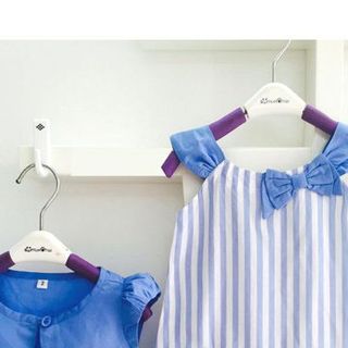 A17261 - đầm kate sọc thêu đắp trái cây kèm áo khoác sicotton oshkoshri 8size 1-8