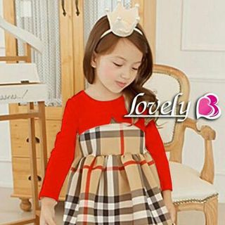A17536 - đầm thu đầm liền thân trên chất cotton 4c 100 dày mịn thân dưới là thun poly in sọc bubberyri 8size 1-8