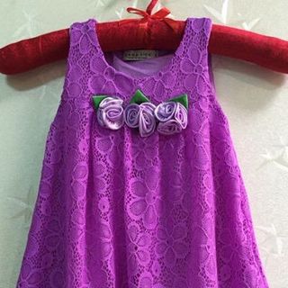 A18070 - đầm 2 lớp ren mềm bông ngựcri 8size 1-8