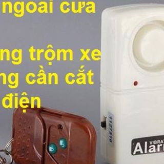 Đuổi trộm ngoài cửa với báo động cảm ứng rung có remote chỉnh độ nhạy rung chống trộm