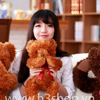 Gấu teddy che mắt