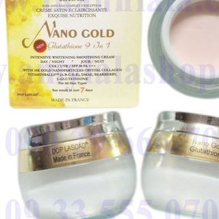 Kem siêu trắng mặt dop lascadnano gold glutathione 9in1 60g - - - amylala