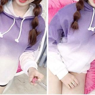 Áo nỉ loang màu