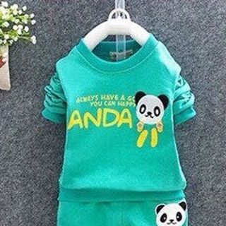 A18562 - bộ gấu trúc panda cho bé trai và bé gái chất thun da cá dày mịnri 8size 1-8