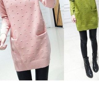 Áo len viền cổ ren al0959