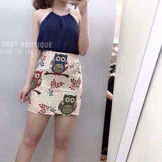 Set váy cú mèo áo yếm
