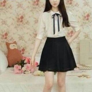 Set cotton tay dài kèm nơ