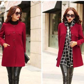 Áo khoác dạ không cổ thời trang mt 02