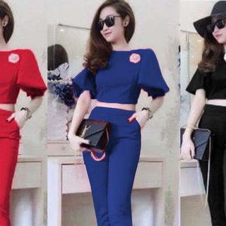 Set nguyên bộ áo tay loa quần lửng mh lj9-l165