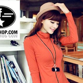 chuyên sỉ - lẻ áo thun cổ lọ nữ facioshop