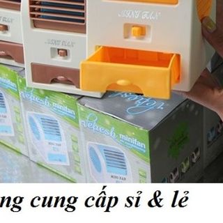 Quạt đá mini có cổng usb pin - điều hòa làm mát