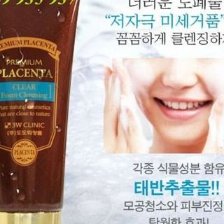 Sữa rửa mặt từ nhau thai cừu 3w clinic - placenta clear foaming cleansing