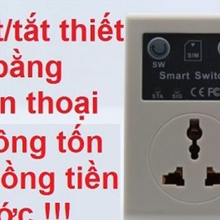 Ổ cắm điều khiển bằng bật /tắt thiết bị từ bất kỳ nơi đâu