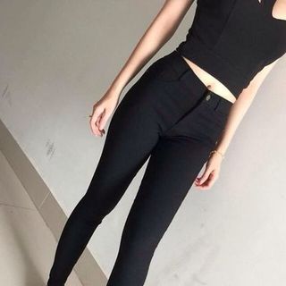 Quần skinny topshop lưng cao skinny