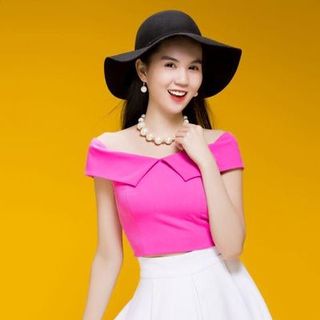 Bộ áo hồng váy trắng ngọc trinh 3212