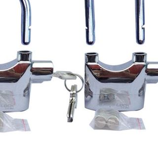 Khóa chống trộm báo động kinbar còng dài bạc