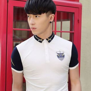 Áo thun cổ trụ phong cách hàn