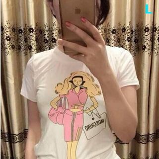 Áo thun họa tiết cô gái