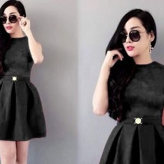Đầm xòe phối ren kèm belt mh ld88-l155-2