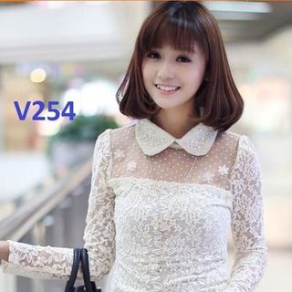 75k v254 - áo ren đính hạt-