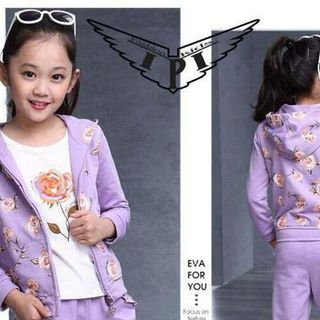 A17412 - 25/10set 3 hoa hồng bg nguyên bộ da cá áo thun cotton in nướcri 8size 1-8