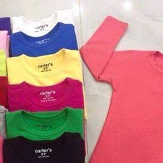 Áo thun dài tay f21 cổ tim cổ tròn