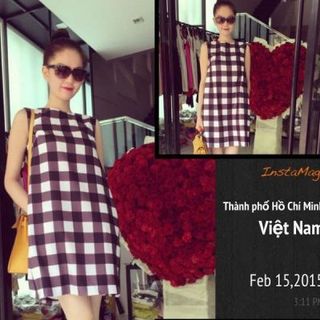 Đầm suông caro ngọc trinh 954