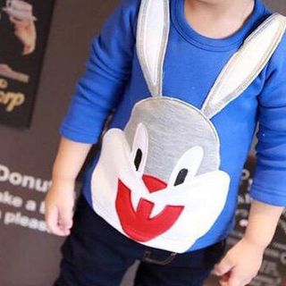 A18048 - 13/11 áo thun thỏ cười thêu đắp thun da cá cotton 4c co giãn dày mịnsize 1-8
