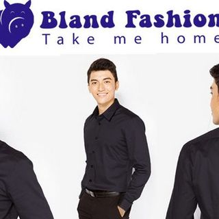 Áo somi nam tay dài trơn xám tím sm-3124 bland fashion giá sỉ
