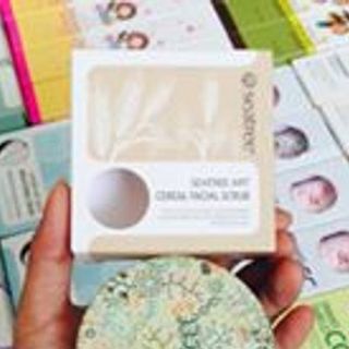 Cereal facial scrub