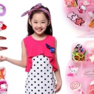 Hộp phụ kiện tóc hello kitty cho bé yêu