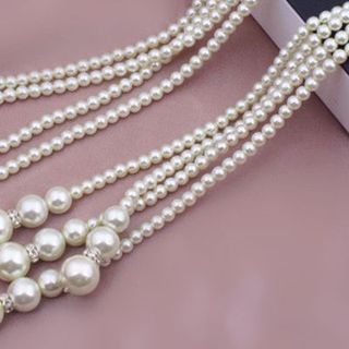 Dây chuyền nữ thời trang thiết kế hạt cườm sang trọng nữ tính - dc26