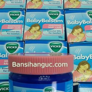 Dầu bôi giữ ấm giảm ho cho trẻ Vicks Baby Balsam của Úc